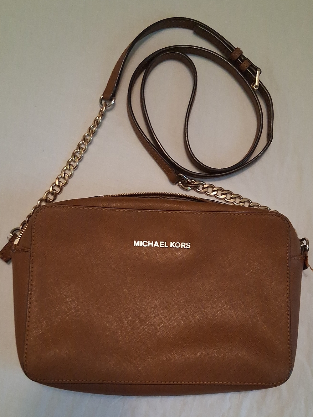 Michael Kors Brown Minimalist Crossbody Bag